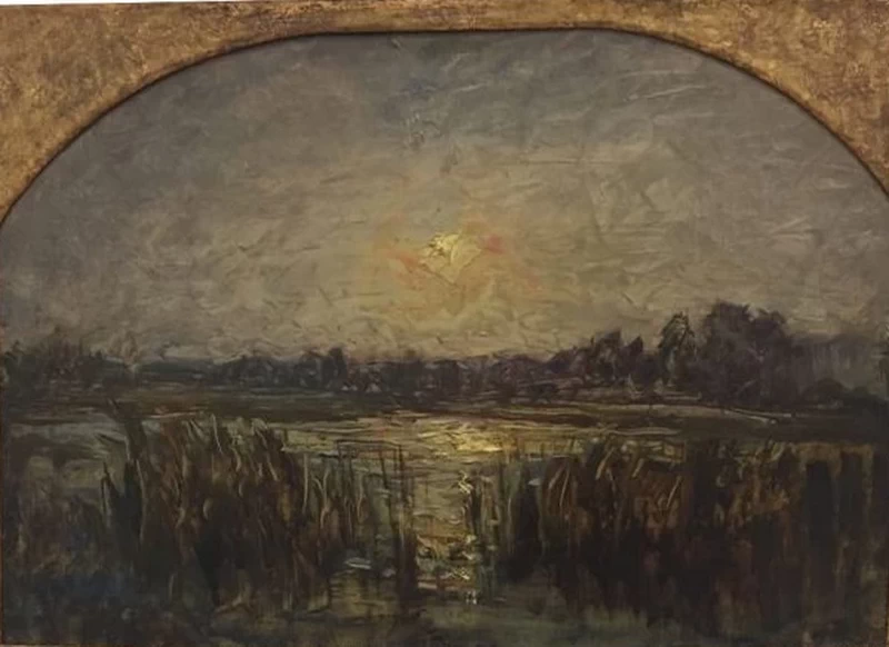 Sole calante sulla palude, 1875 c - Galleria Civica d’Arte Moderna e Contemporanea, Torino